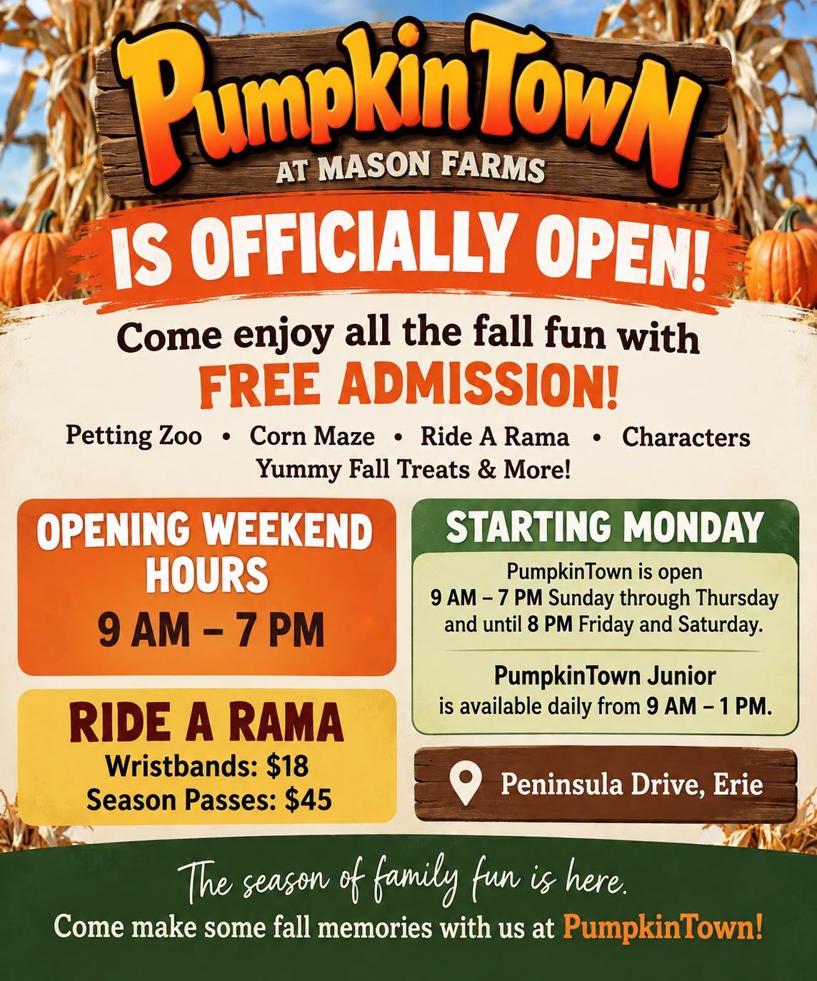  PumpkinTown at Mason Farm