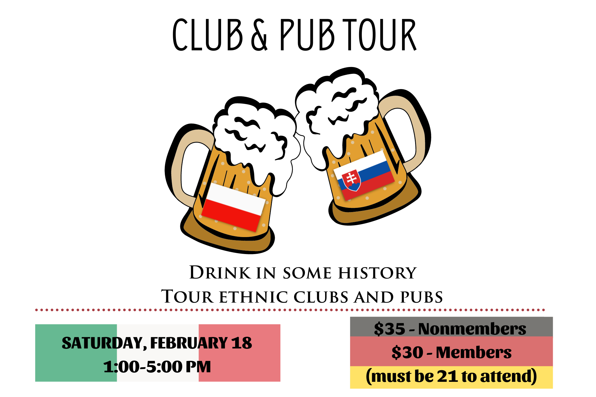 Club & Pub Tour with Hagen History Center