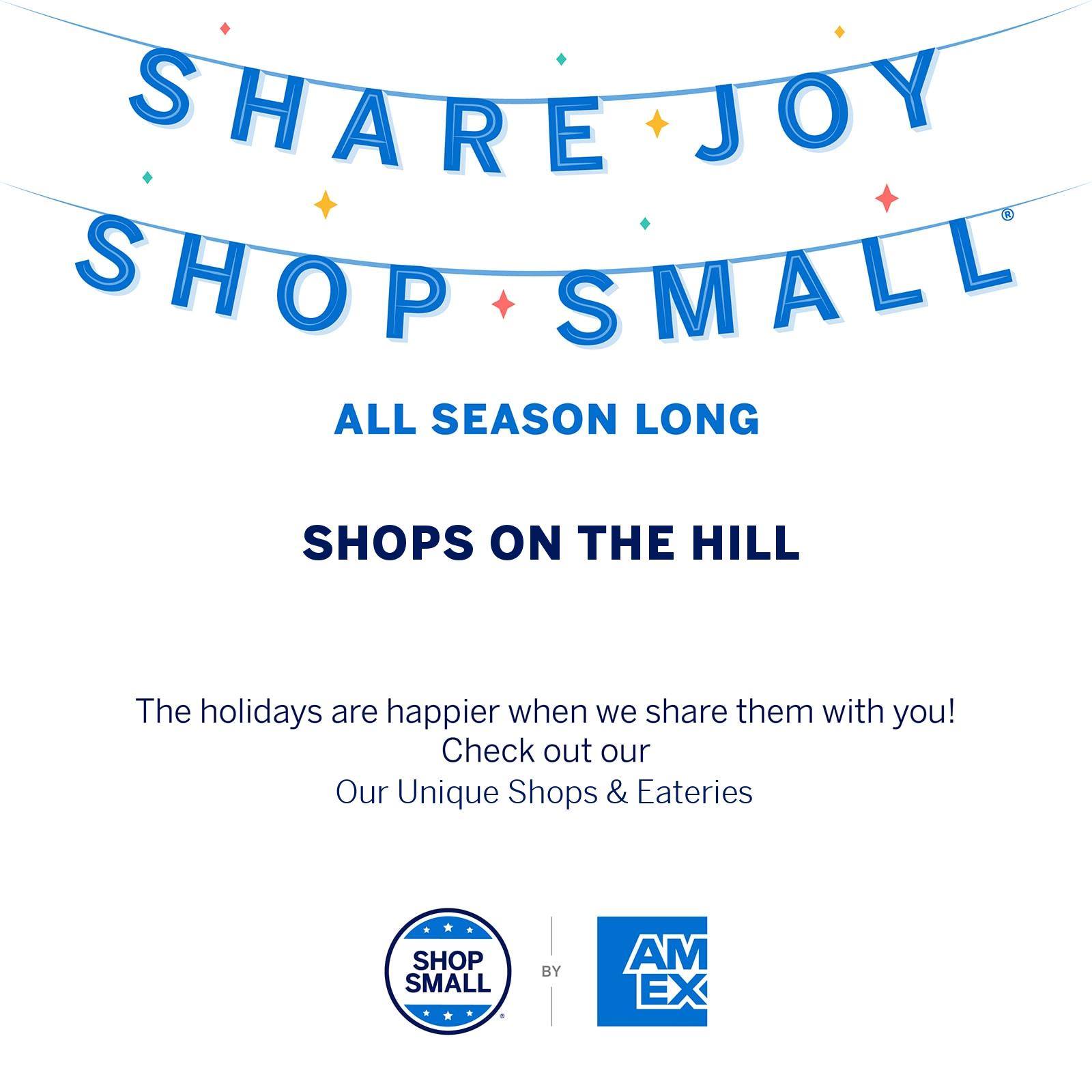Shop Small Saturday on the HIll