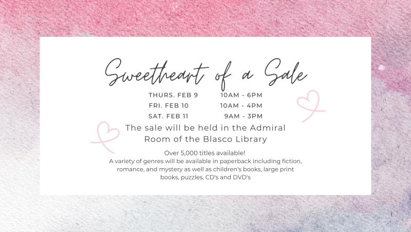 Friends of the Erie County Library February Book Sale