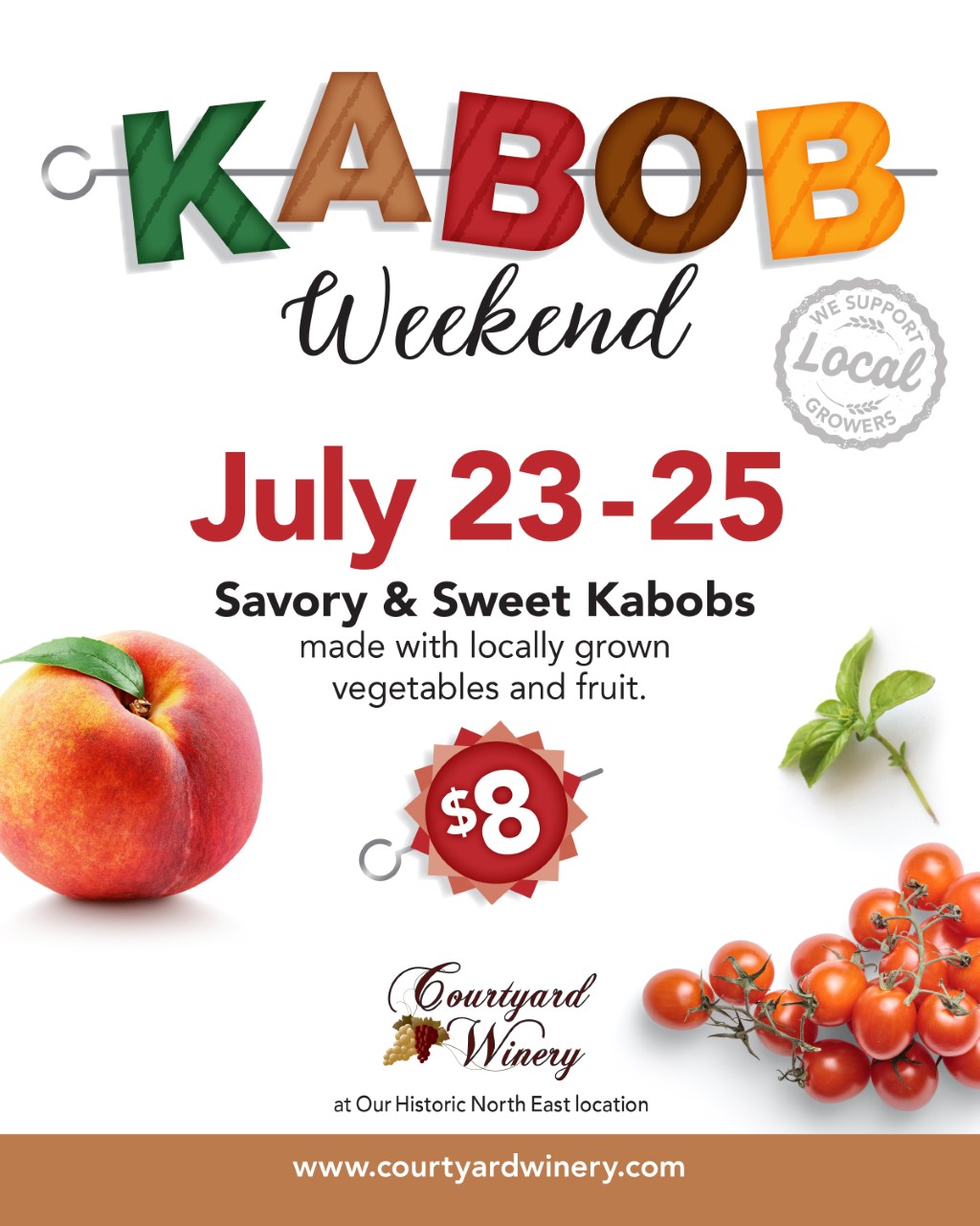 Courtyard Winery presents Kabob Weekend!