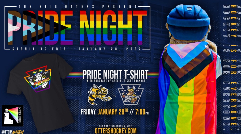 Erie Otters Pride Night 