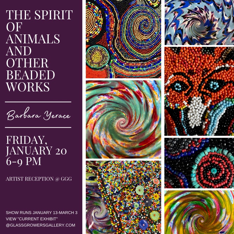 Artist Reception: “The Spirit of Animals and other Beaded Works” by Barbara Yerace