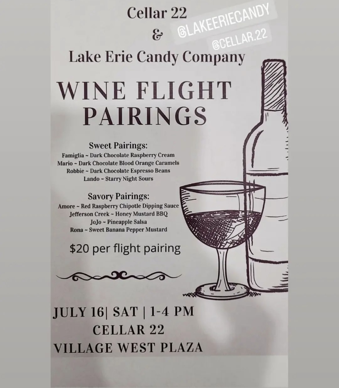Wine Flight Pairings
