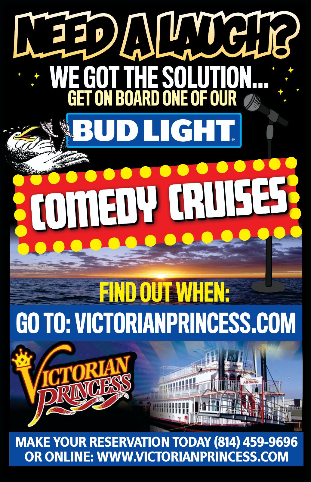 Comedy Cruise - Tuesday, 7-9pm