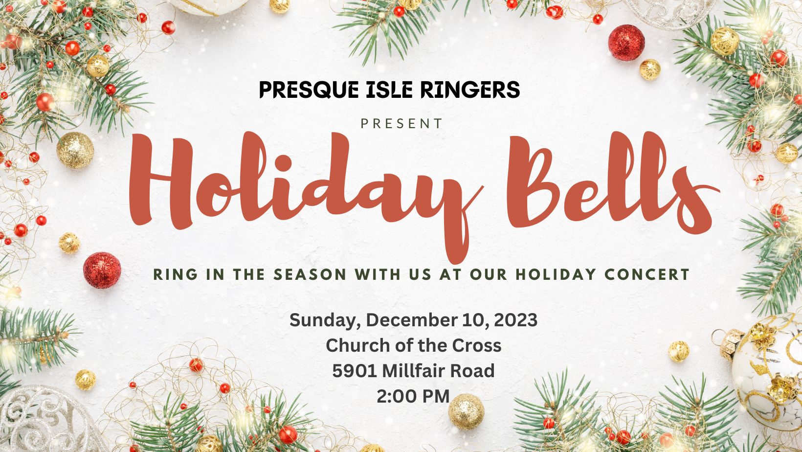 Presque Isle Ringers present Holiday Bells