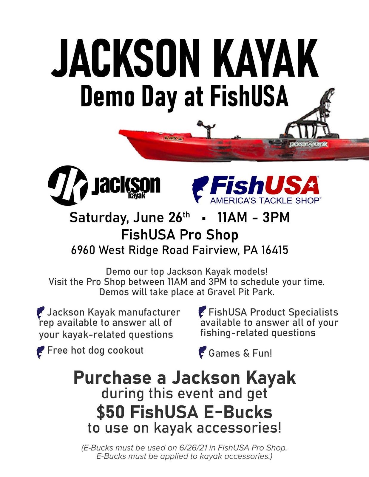 Jackson Kayak Demo Day at FishUSA