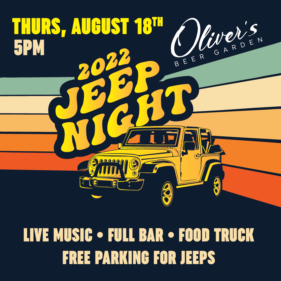 Jeep Night at Oliver's Beer Garden 