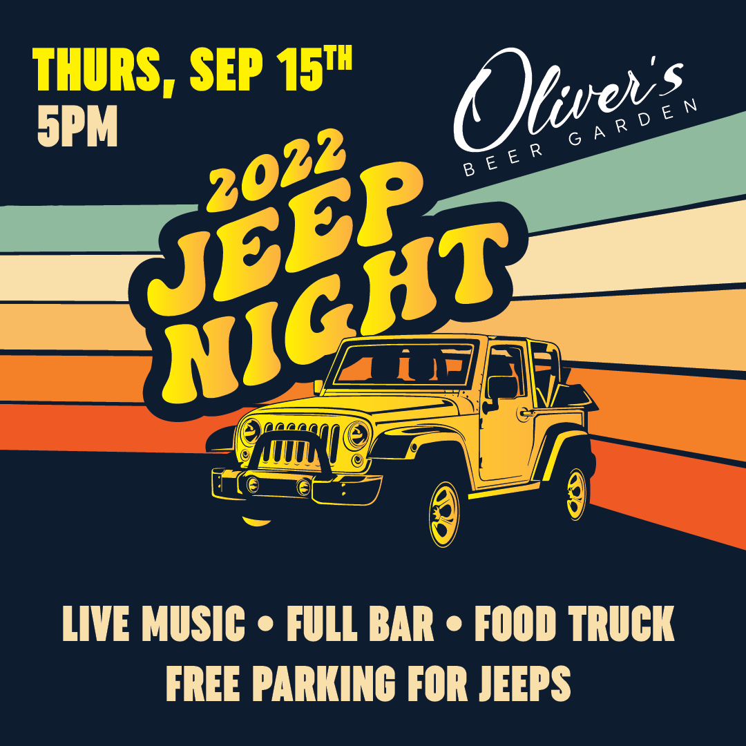Jeep Night at Oliver's Beer Garden 