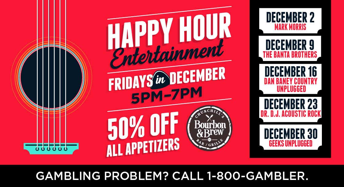 Happy Hour at Churchill's Bourbon & Brew