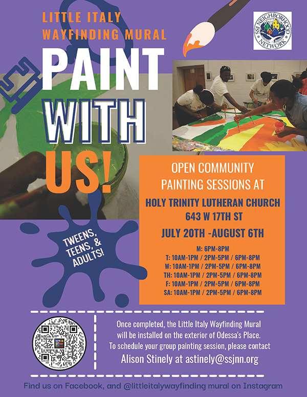 Community Painting Sessions - Little Italy Wayfinding Mural Project