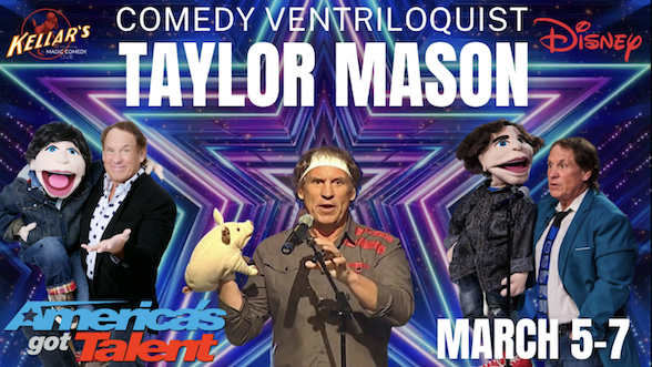 Comedy Ventriloquist Taylor Mason at Kellar’s