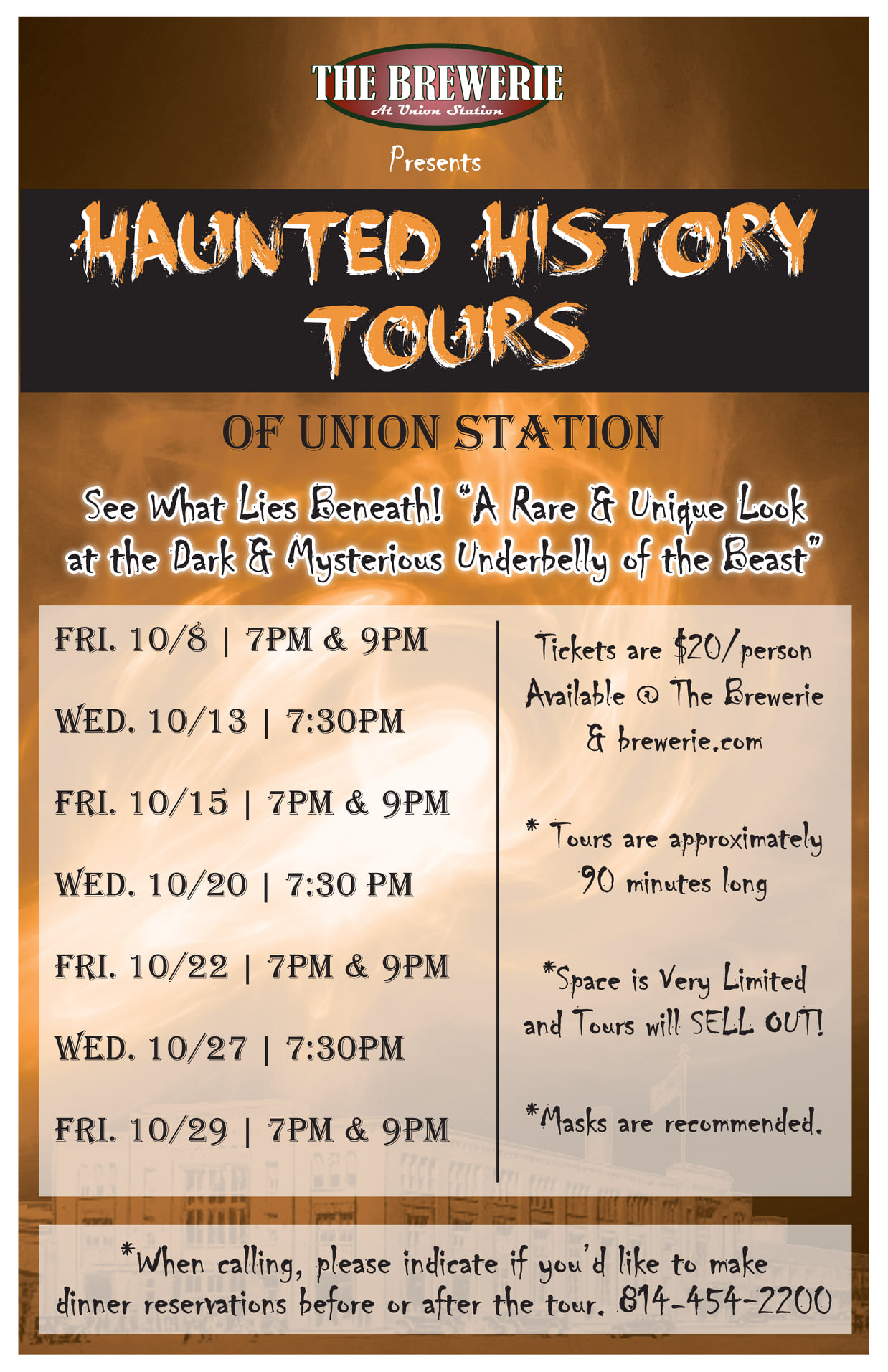 union depot haunted history tour
